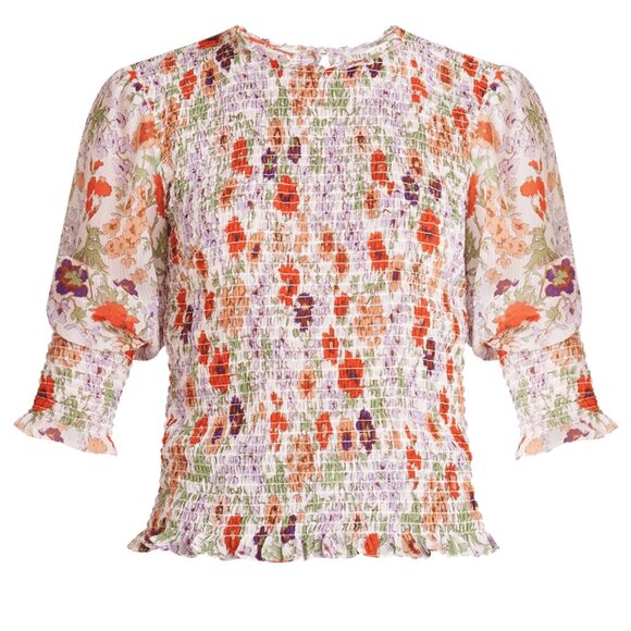 Veronica Beard Tops - Veronica Beard Kali Smocked Top, NWT